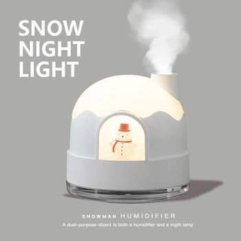 Снежный домик | Увлажнитель воздуха, ночник, Увлажняющий Снежный домик, Ночник, Дизайн 2в1, Распылитель тумана, автомобильный диффузор